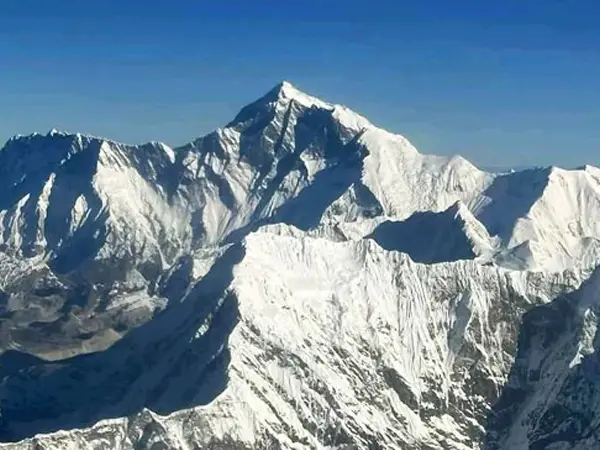 Mount Everest View from the Plane.