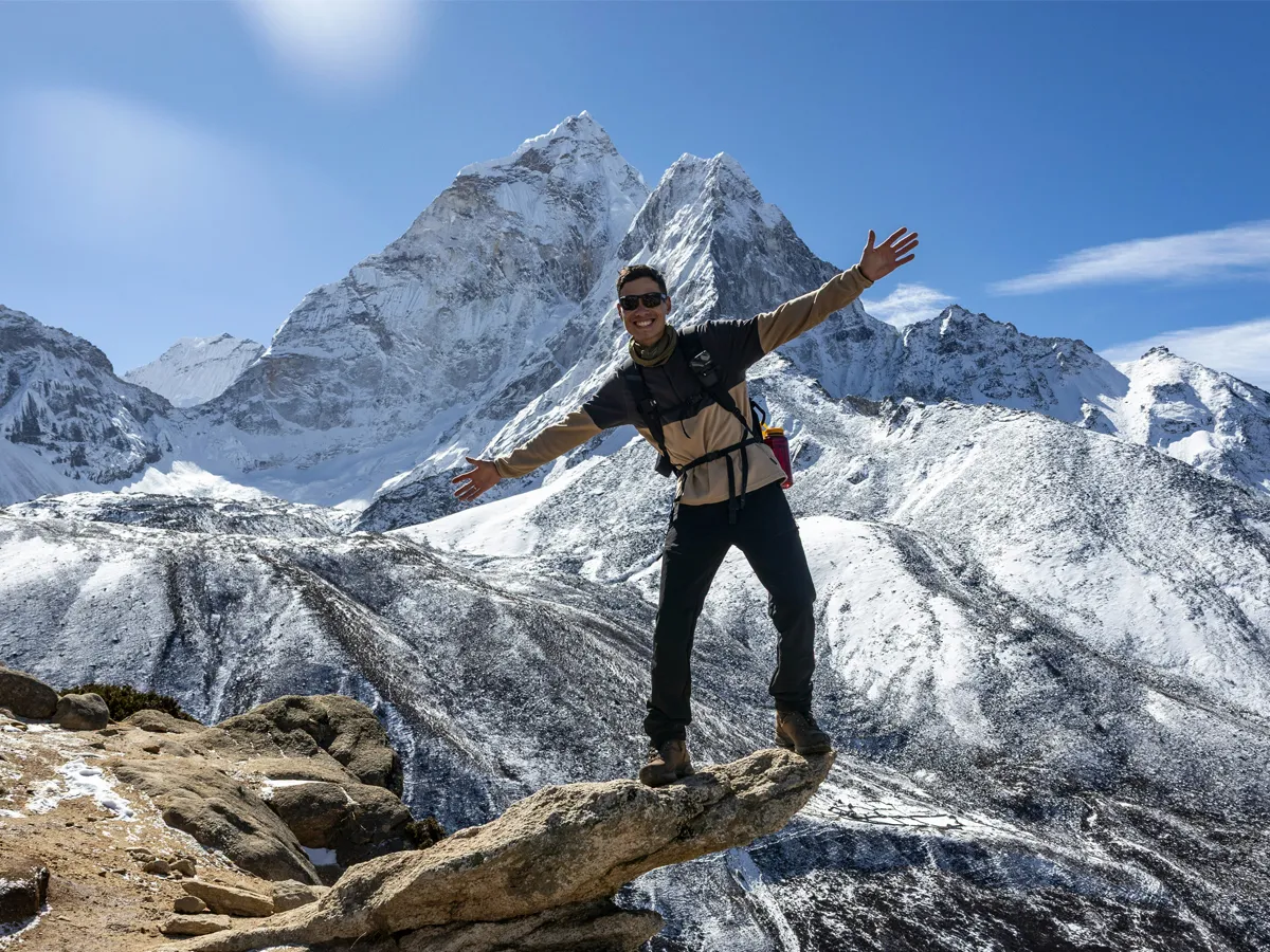 ama dablam view from dingboche
