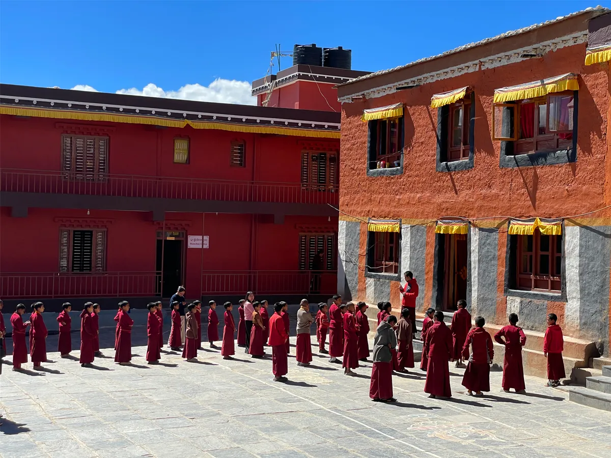 buddhist monastery in mustang