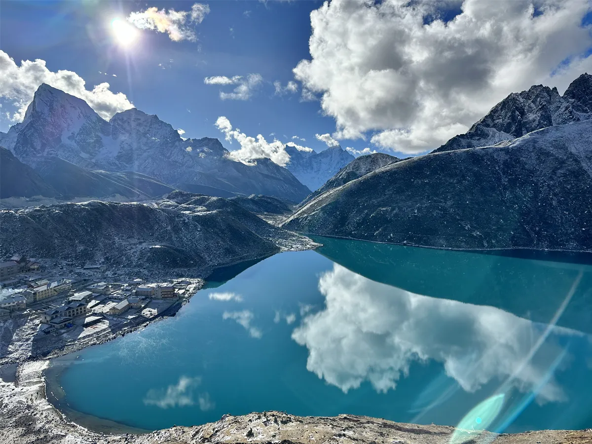 Gokyo lake and Gokyo Village
