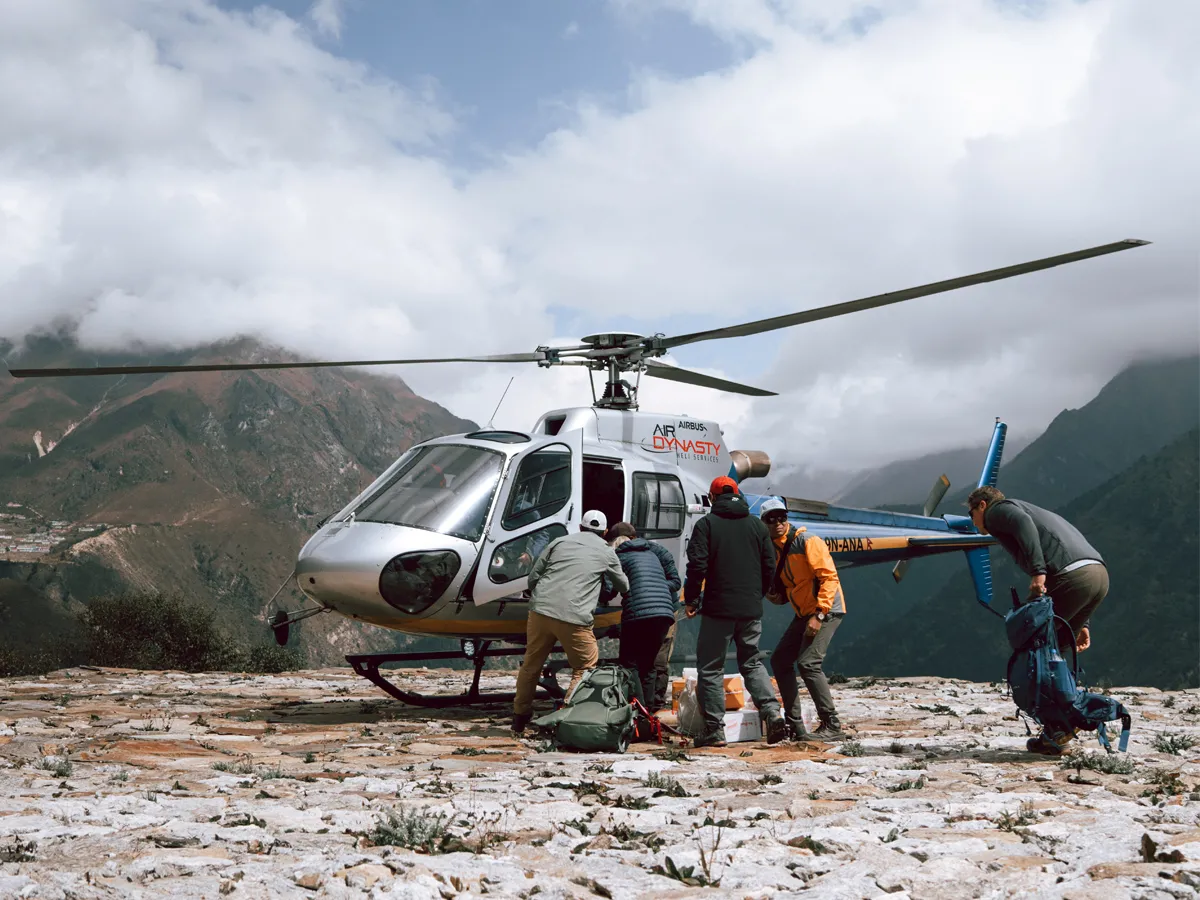 helicopter flight