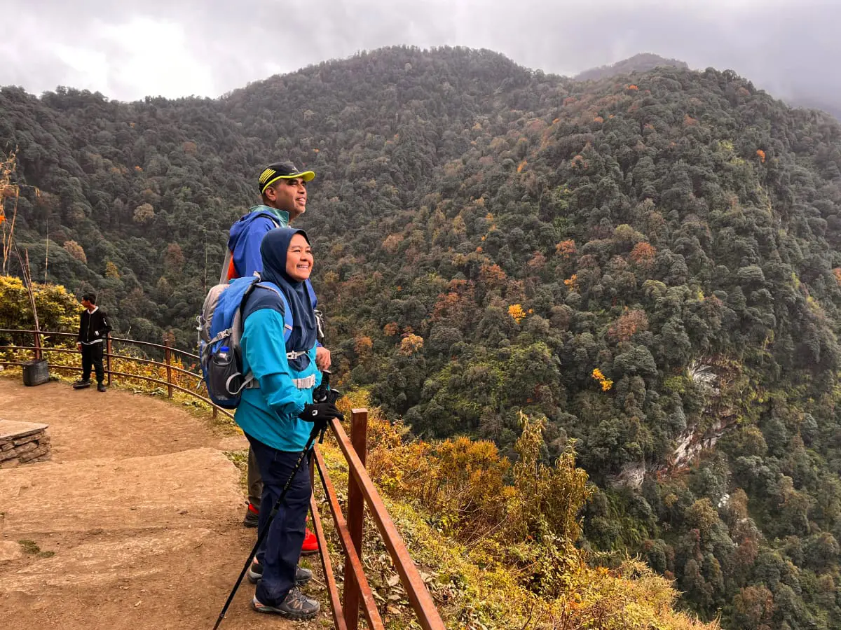 hiking around pokhara