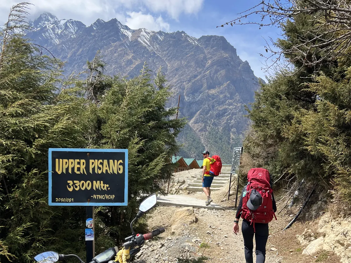 Trekking moment