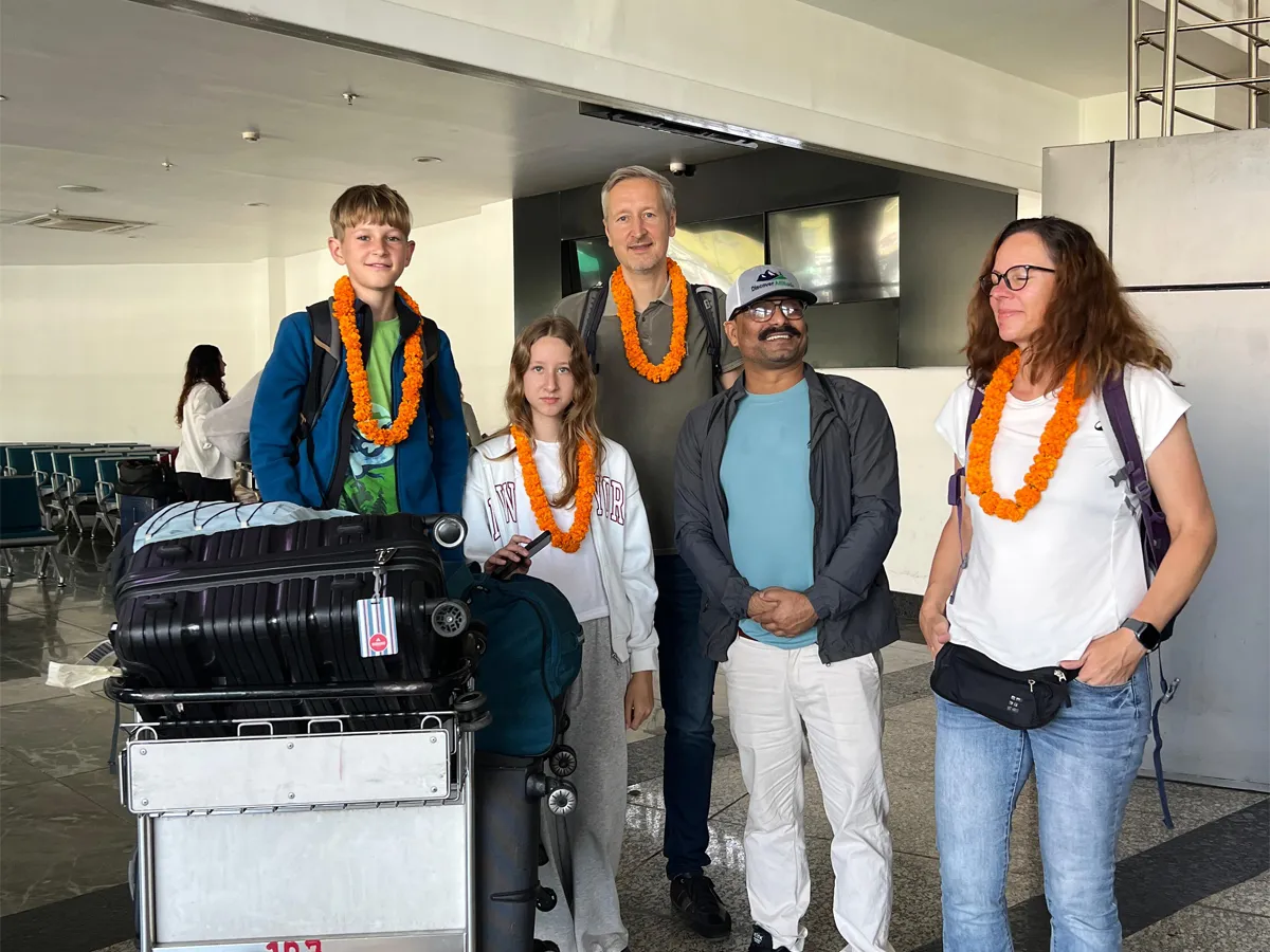 arrival in kathamndu
