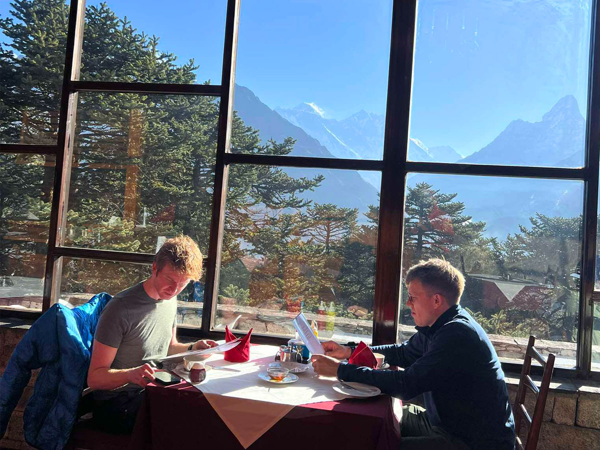 breakfast at hotel everest view