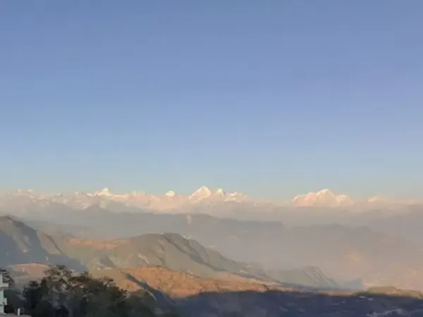 Beautiful Dorje Lakpa Mountain as seen on the Nagarkot sunrise day tour
